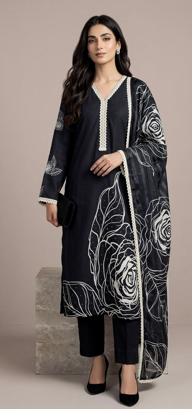 Pure muslin pant suit