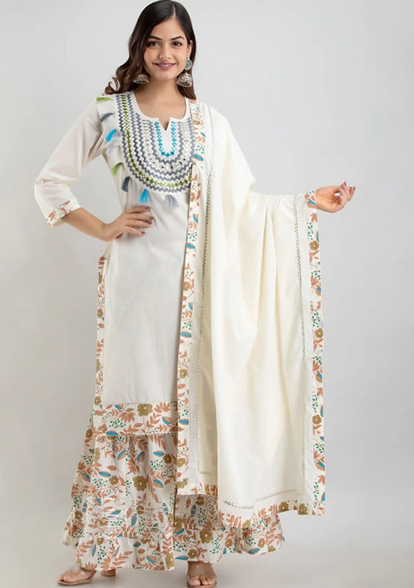 Pure cotton garara suit