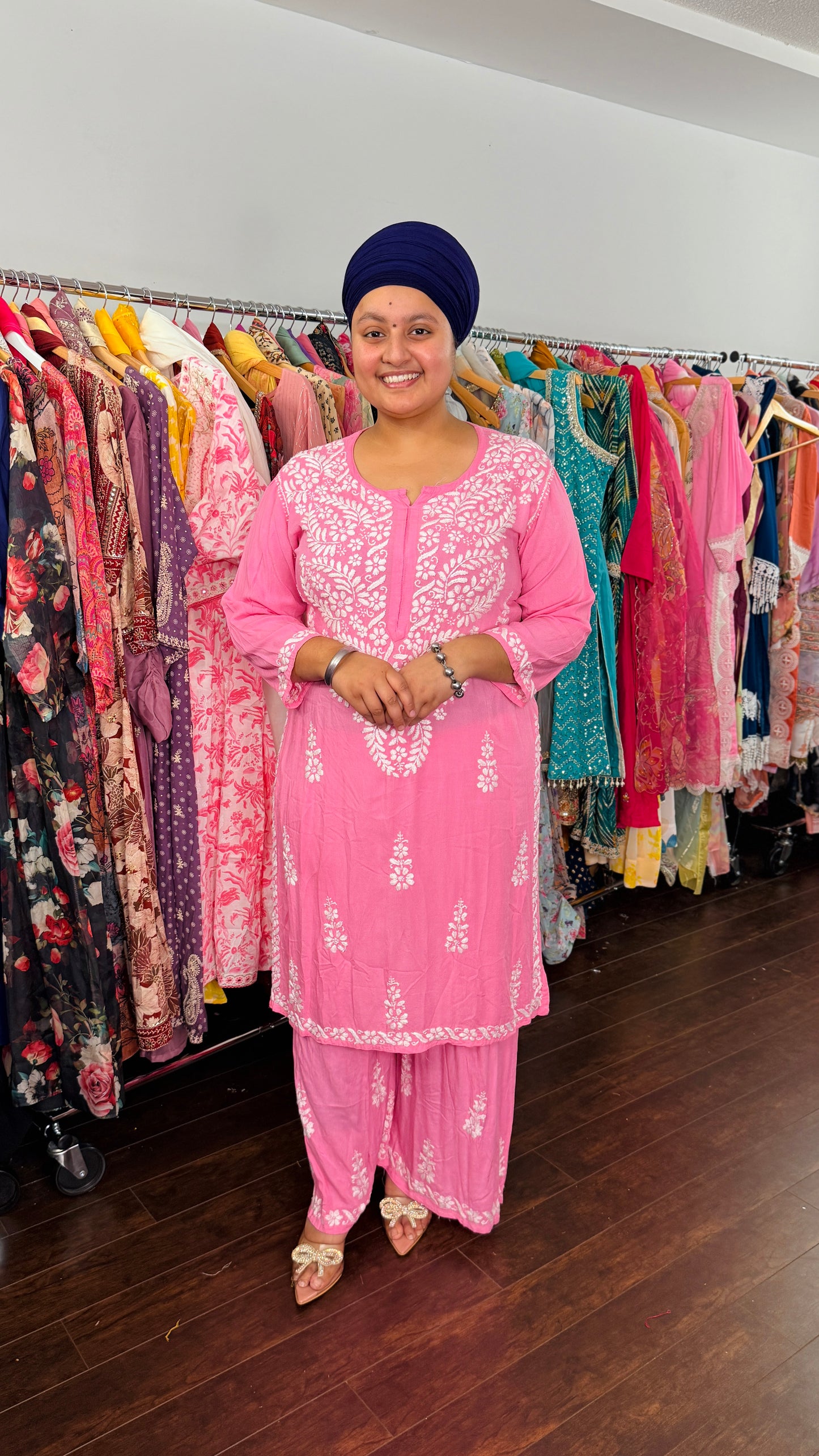 Modal chikankari suit