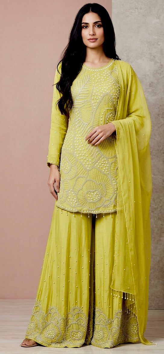 Pure chinnon handwork suit