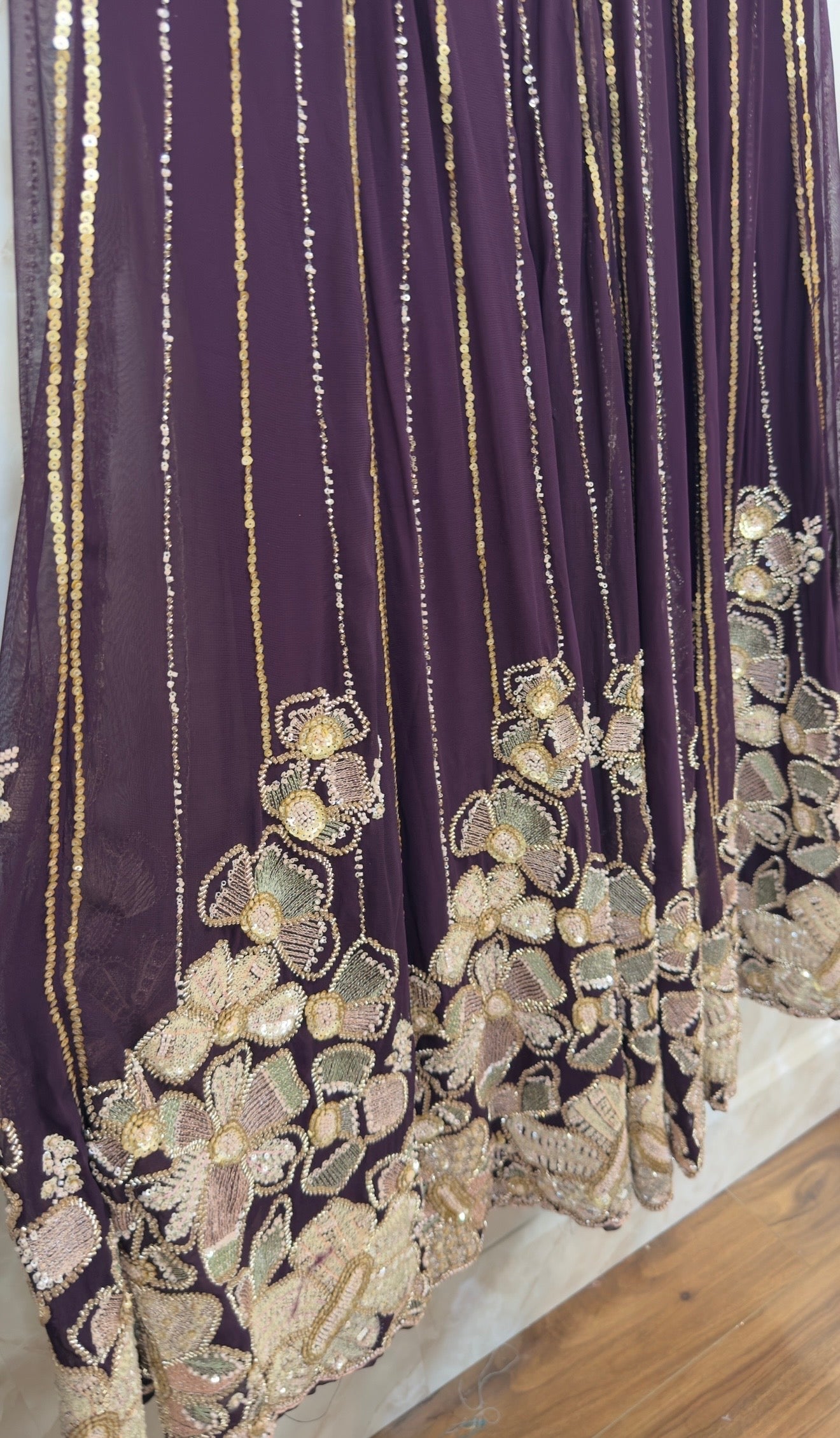 Fully heavy party wear sharar suit