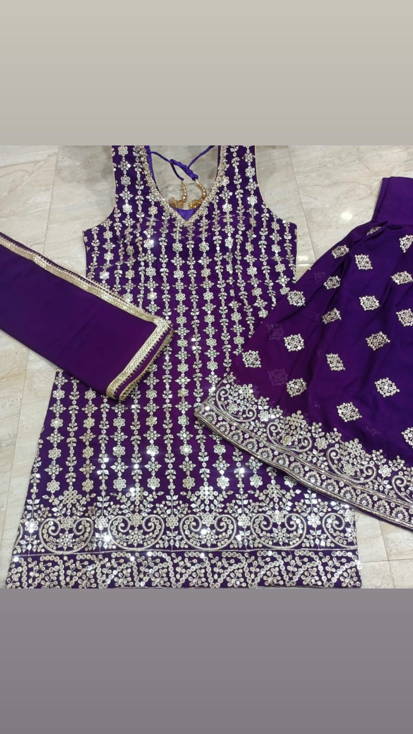 Party wear grara suit