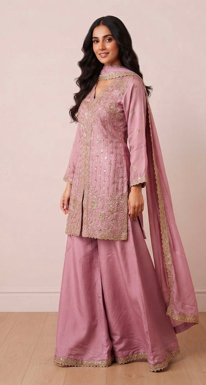 Crepe sharara suit SF450