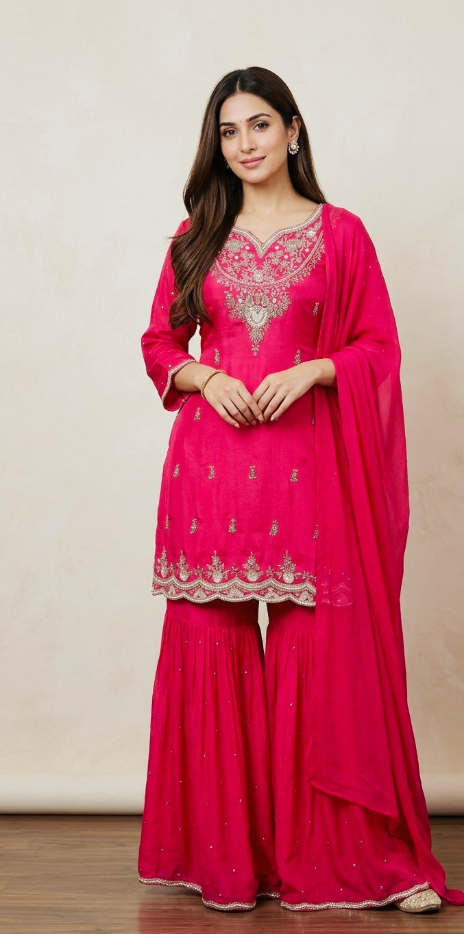 Pure chinnon grara suit