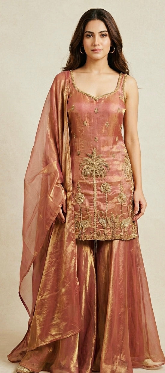 Handwork sharara suit