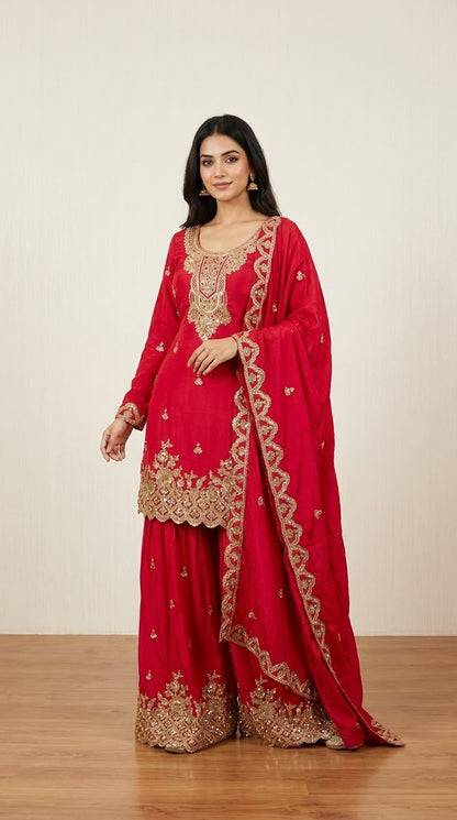Heavy sharara suit SF698