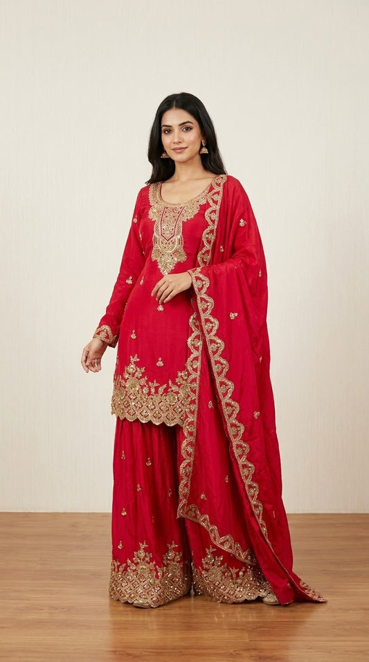 Heavy sharara suit SF698