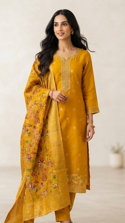 Silk banarasi suit