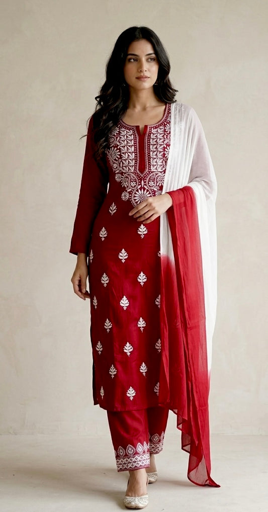 Rayon cotton suit
