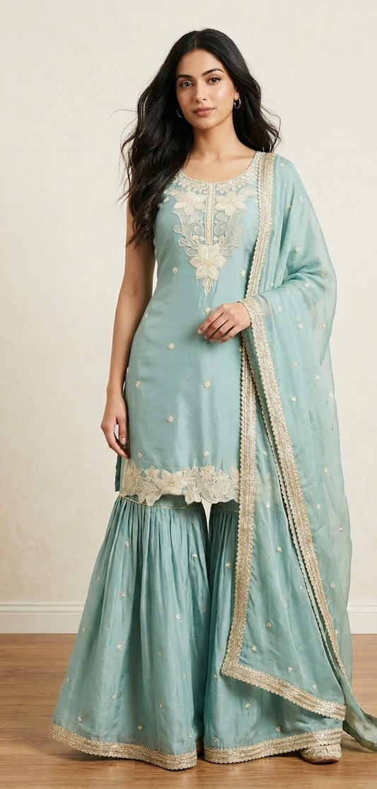 Chinnon handwork garara suit