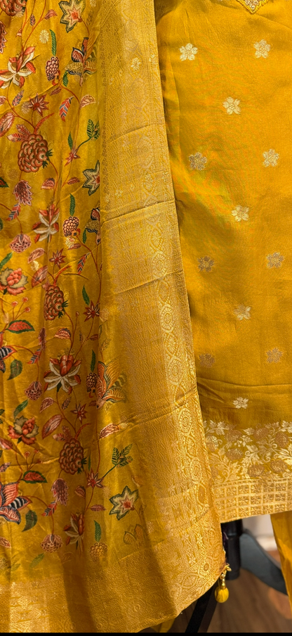 Silk banarasi suit