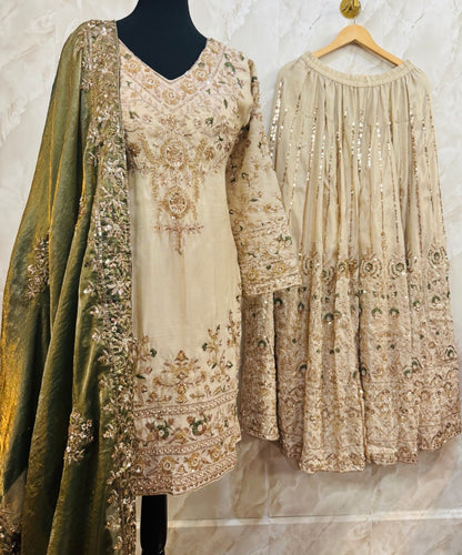Fully heavy sharara suit SF505