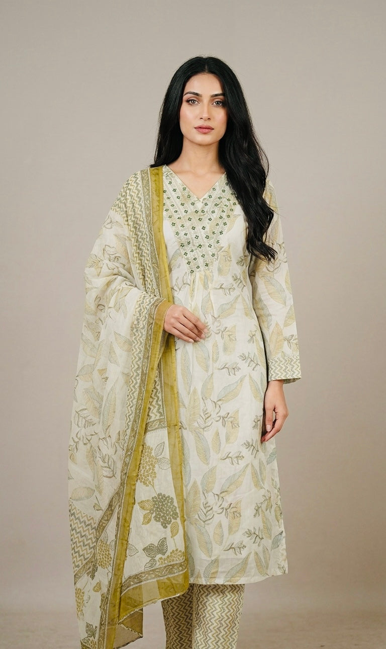 Pure cotton suit