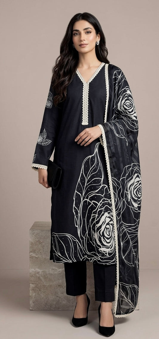 Pure muslin pant suit