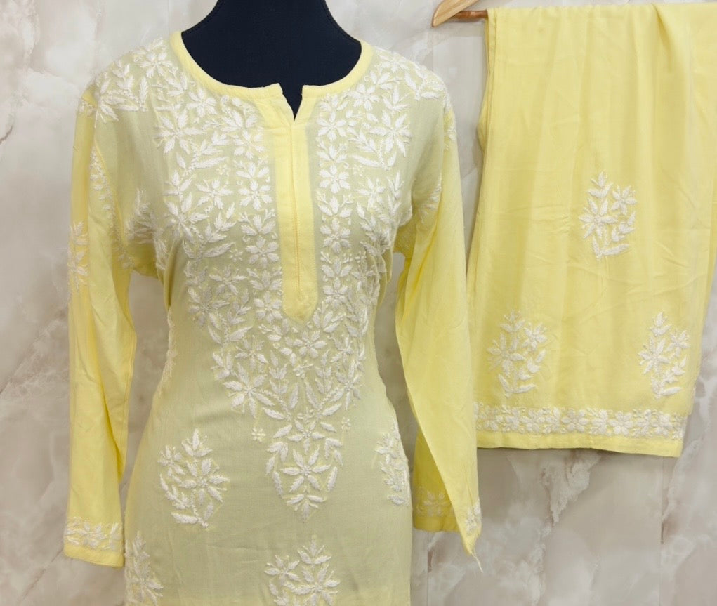 Modal chikankari set