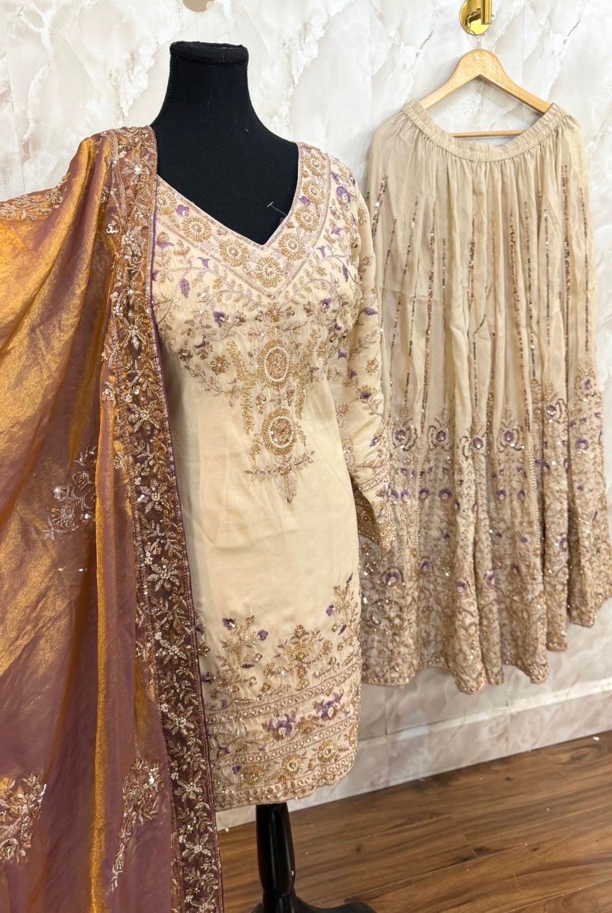 Beautiful sharara suit SF669