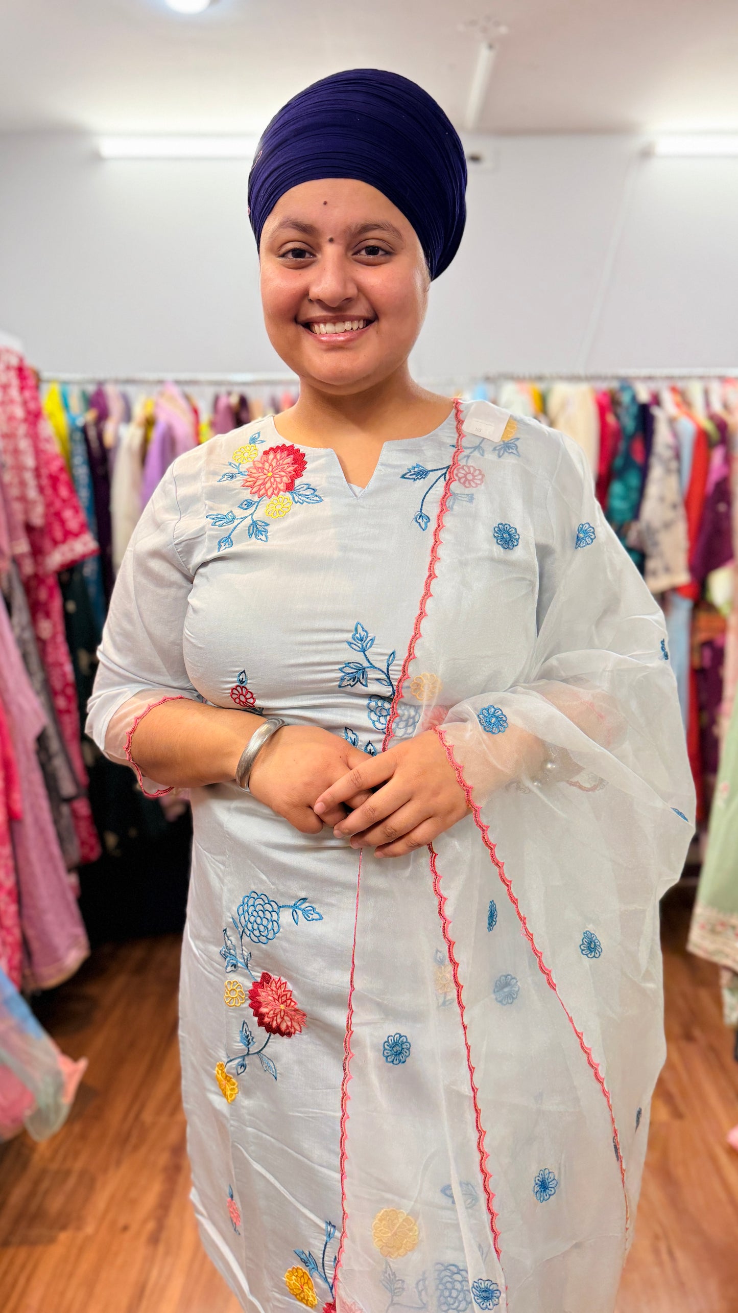 Cotton silk suit