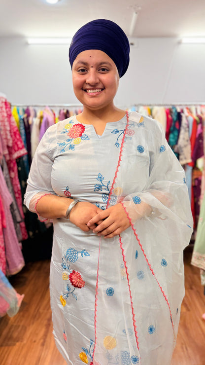 Cotton silk suit