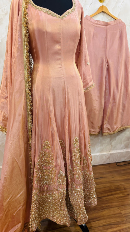 Party wear heavy anarkali suit SF659