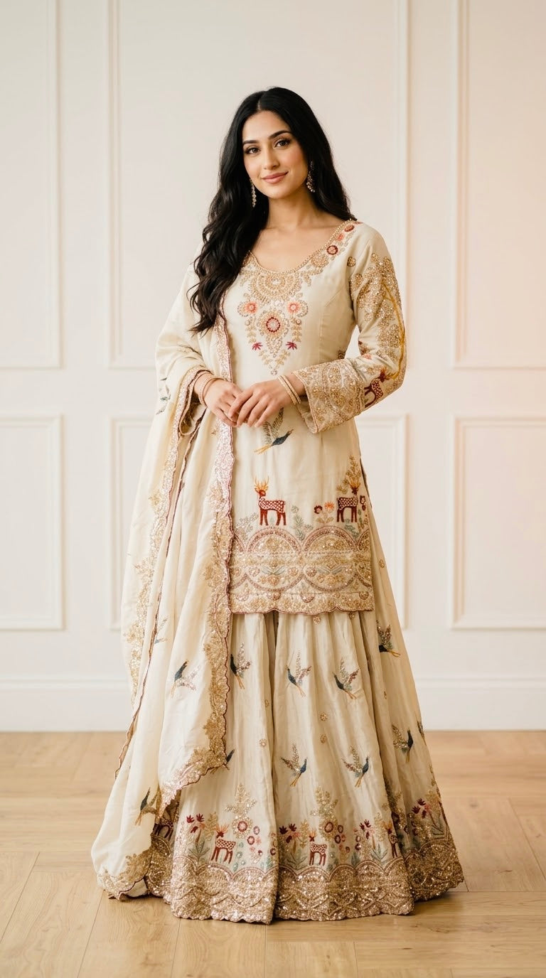 Beautiful sharara suit SF606