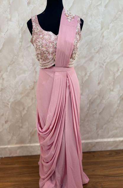 Indo western drape saree SF612