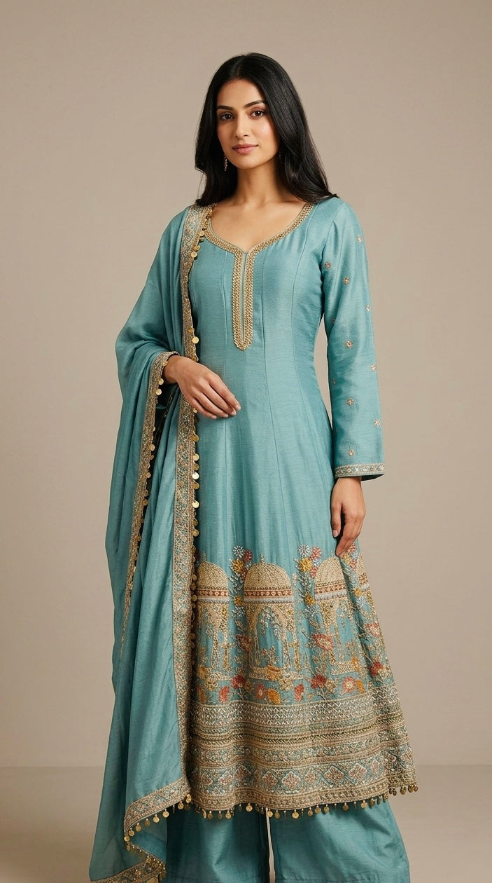 Party wear anarkali suit SF512
