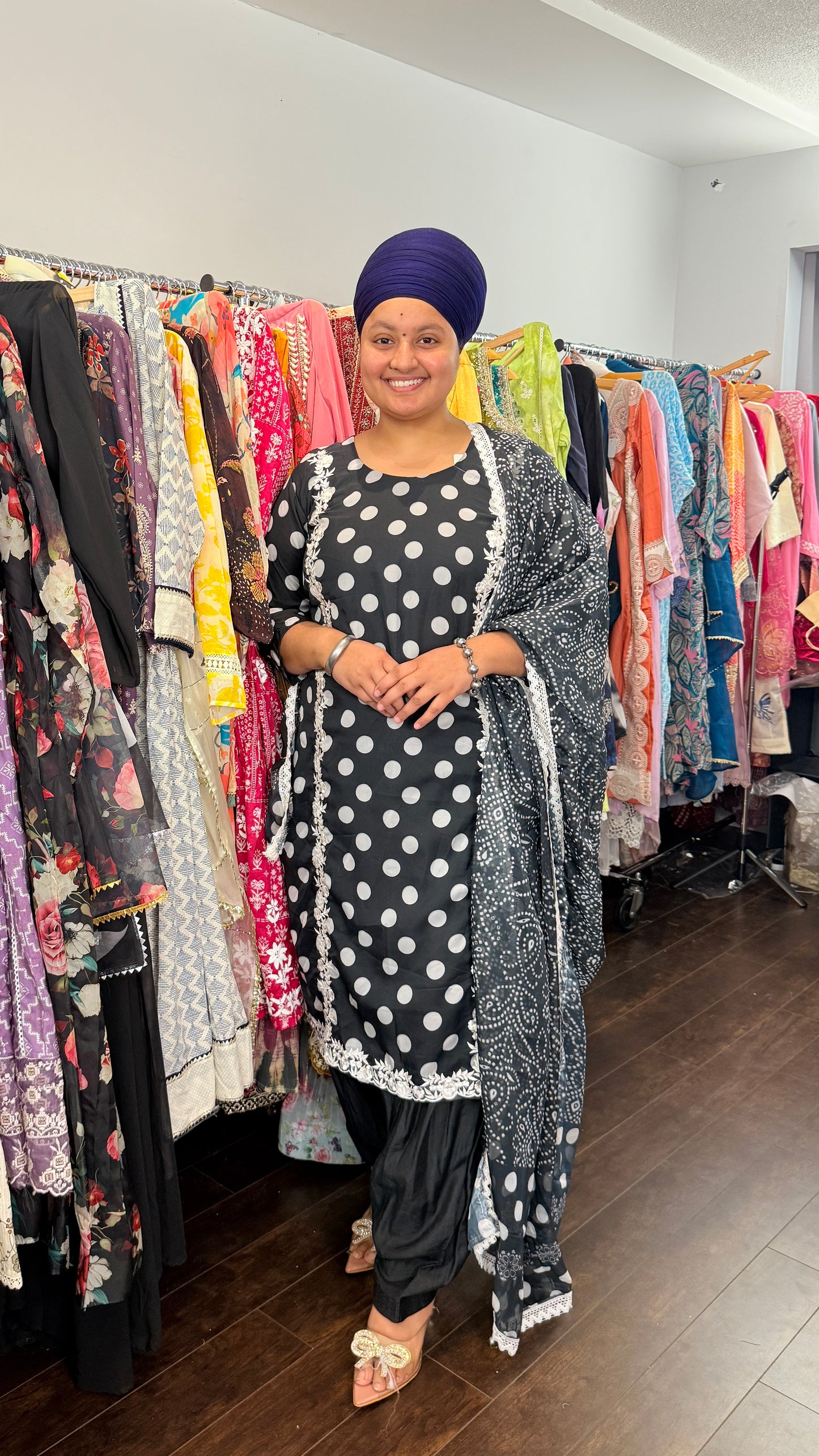 Pure organza salwar suit