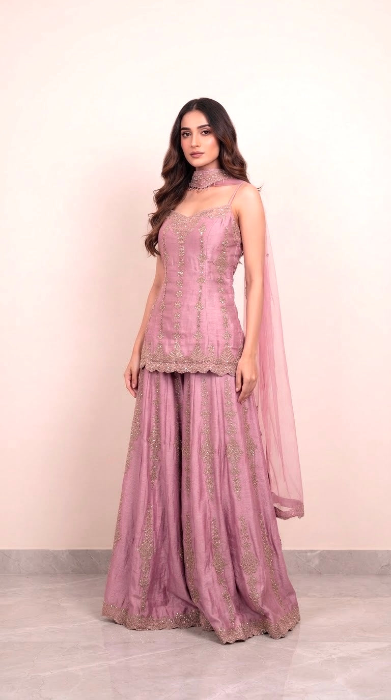 Designer sharara suit SF635