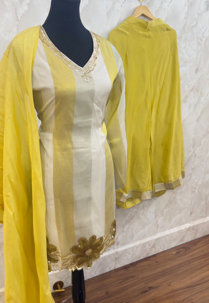 Designer plazzo suit