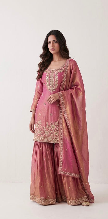 Shimmer sharara suit SF624