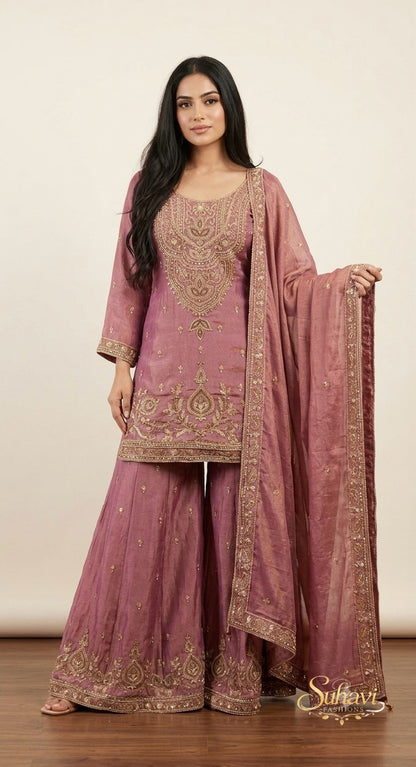 Heavy party wear garara suit SF482