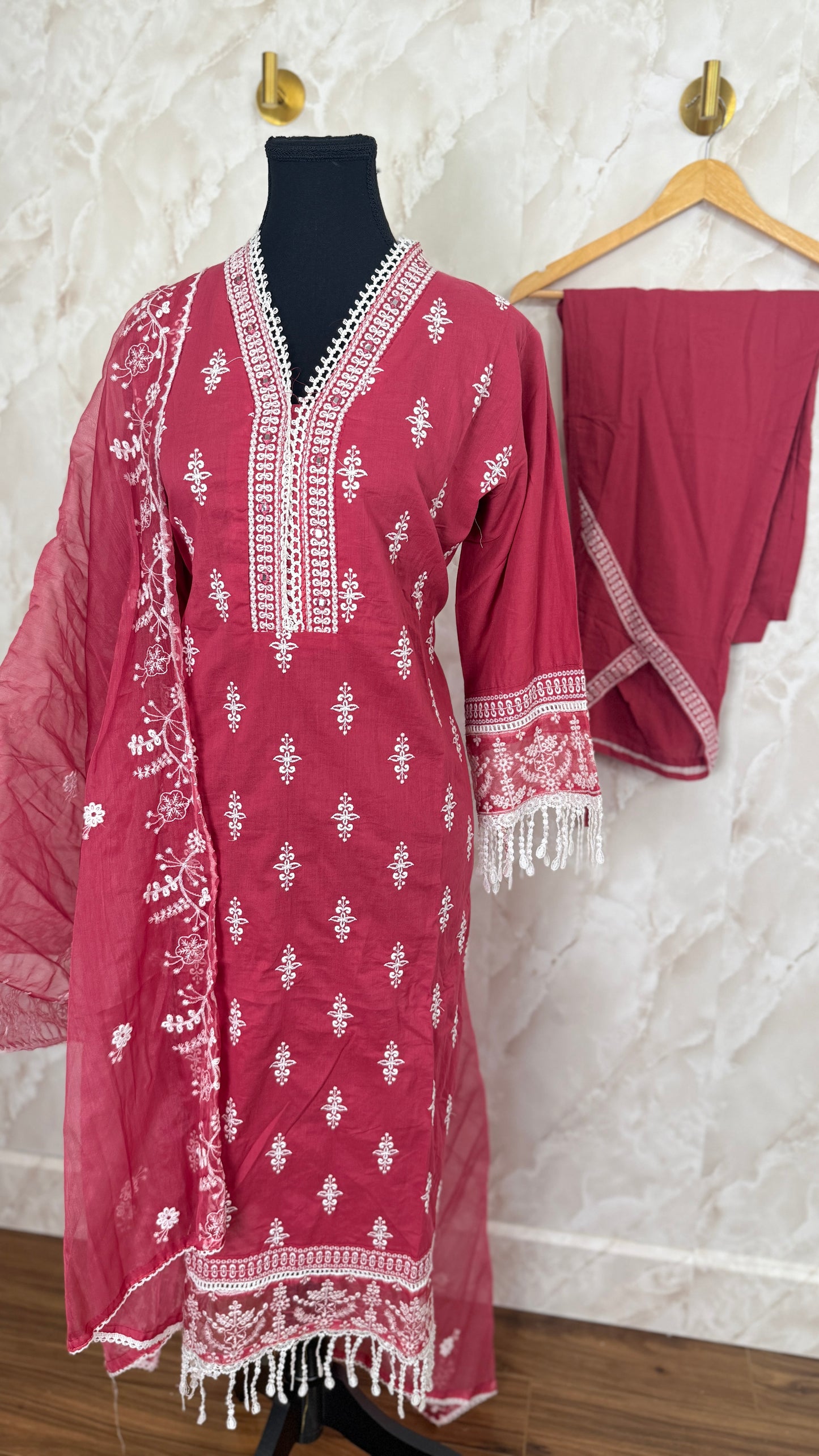 Pure cotton pakistani suit with tulip pants