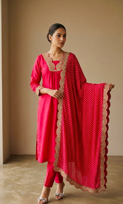 Pure muslin suit
