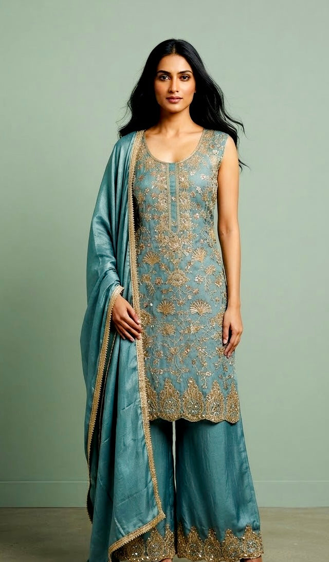 Beautiful sharara suit SF593