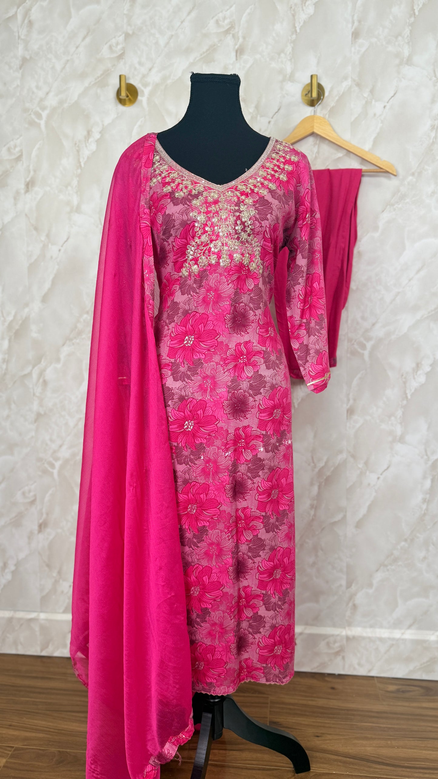 Rayon cotton suit