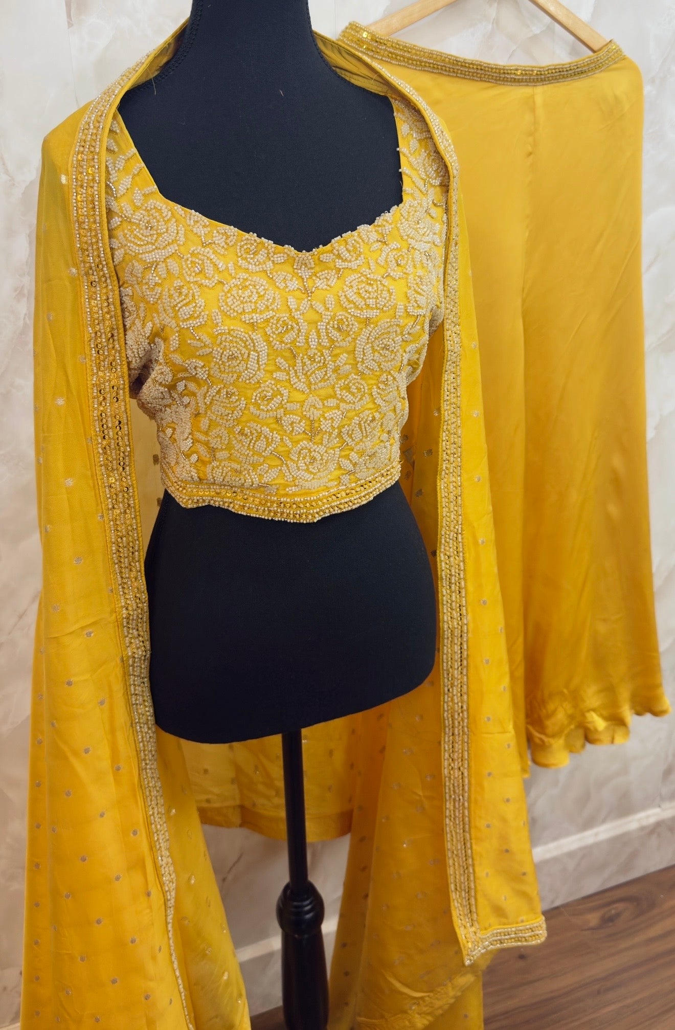 Cape style sharara set
