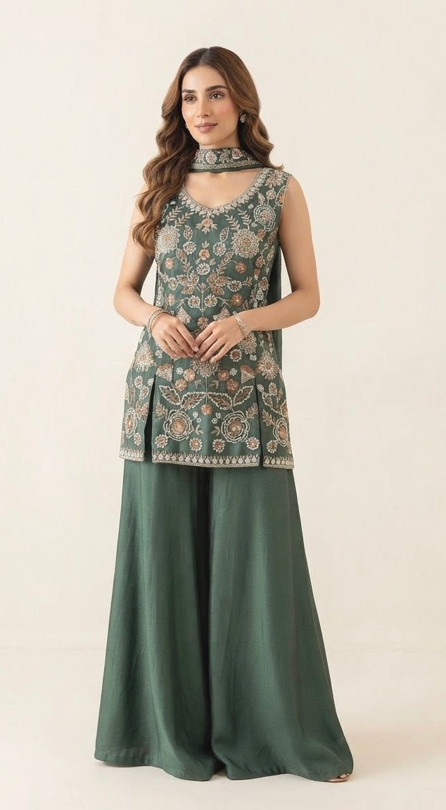 Designer sharara set SF641