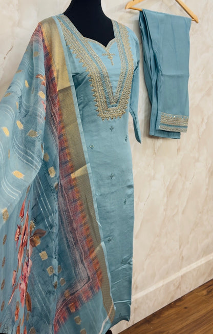 Beautiful suit with designer duptta