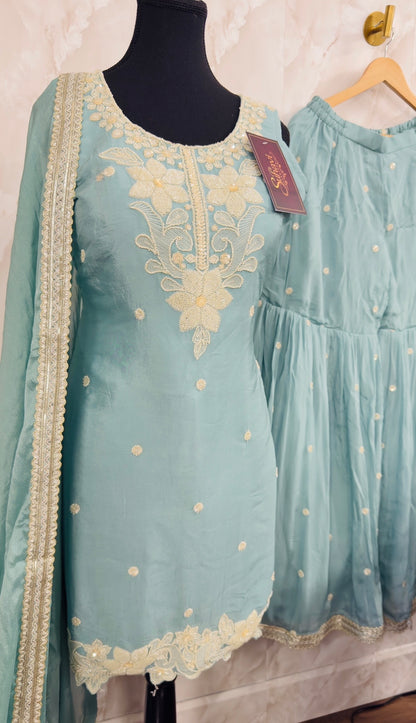 Chinnon handwork garara suit