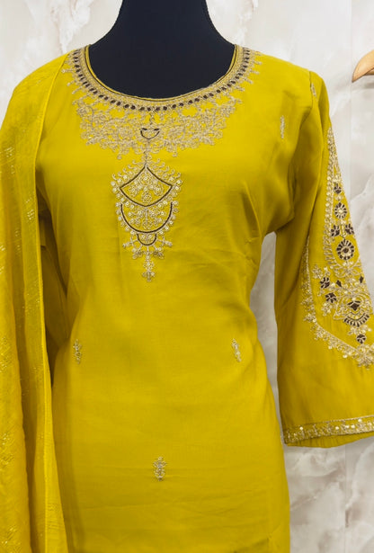 Embroidered suit