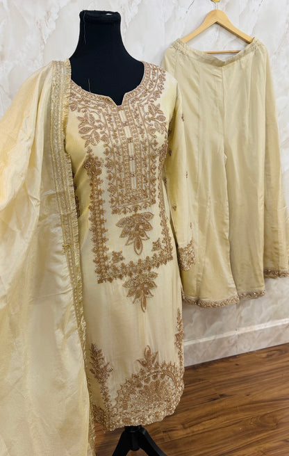 Beautiful pakistani sharara suit