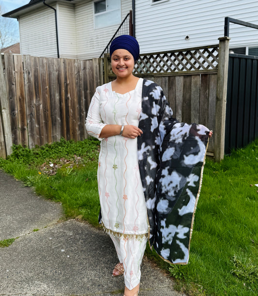 Salwar suit with sequence work