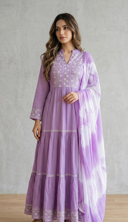 Beautiful frock with duptta (no bottoms)
