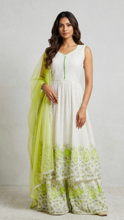 Georgette frock suit