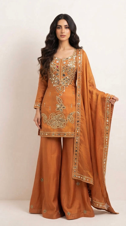 Party wear palazzo suit SF434