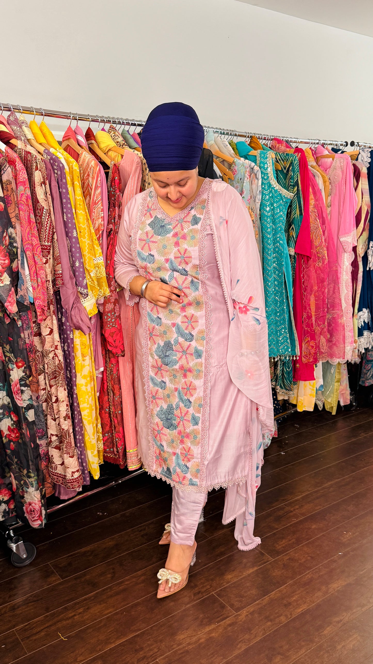 Pakistani thread work suit