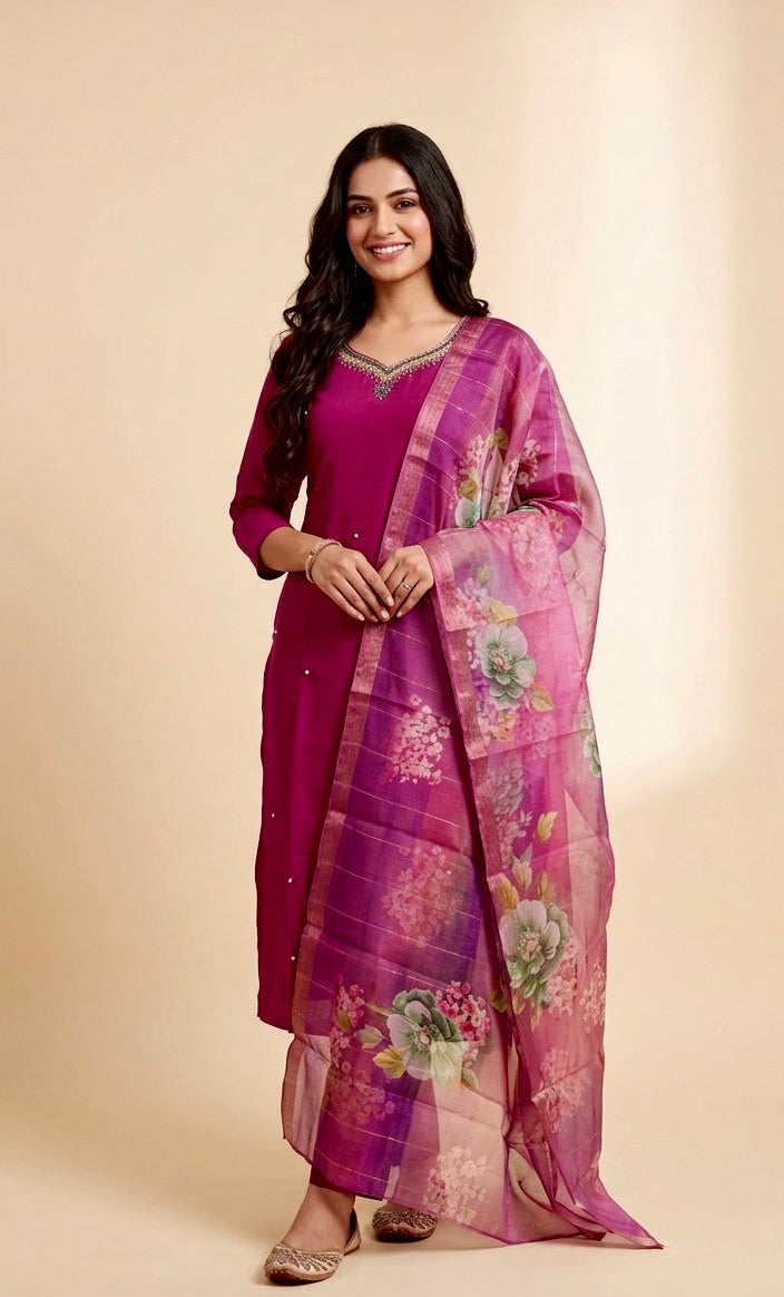 Designer duptta suit