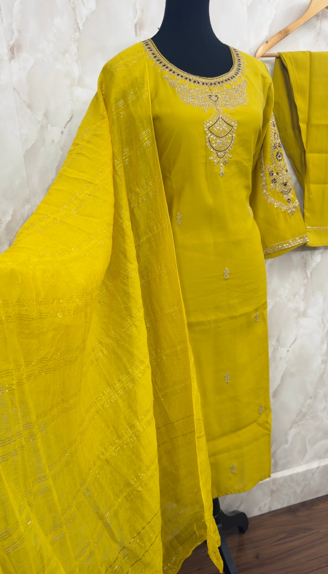 Embroidered suit
