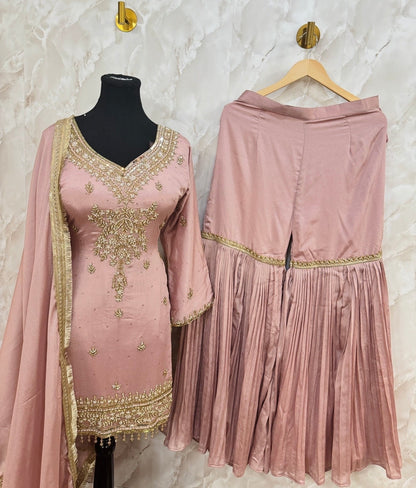 Chinnon party wear garara suit SF503