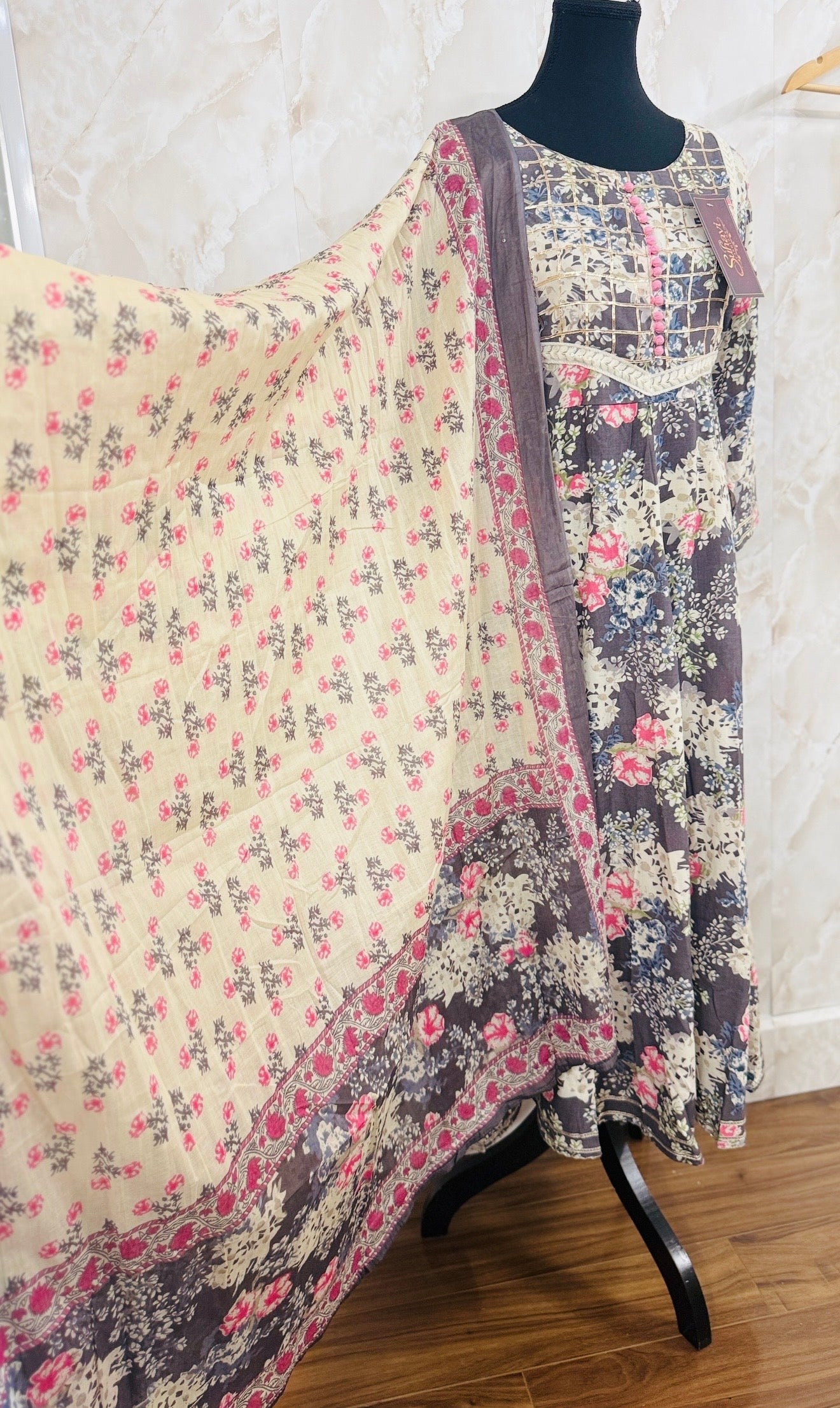 Pure cotton anarkali suit
